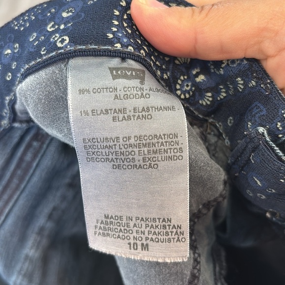 Levi’s Perfect Waist 525 bootcut Blue Jeans size 10 M - Picture 7 of 9